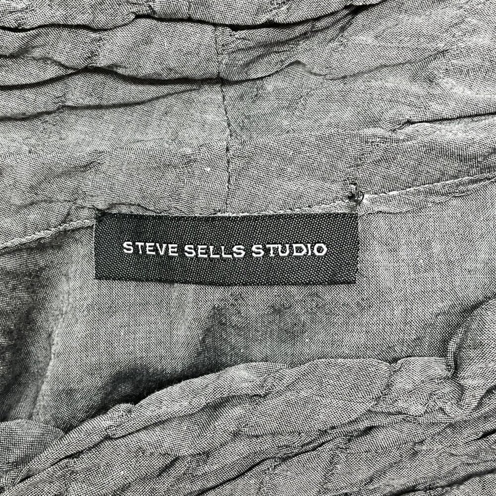 Steve Sells Studio Tie Dye Tunic Size S / M Gray Ivory Cowl Neck Long Sleeve - Picture 8 of 8